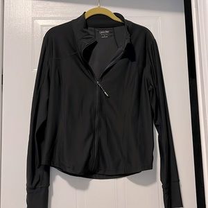 Calvin Klein quick dry work out jacket, black.  Size large.